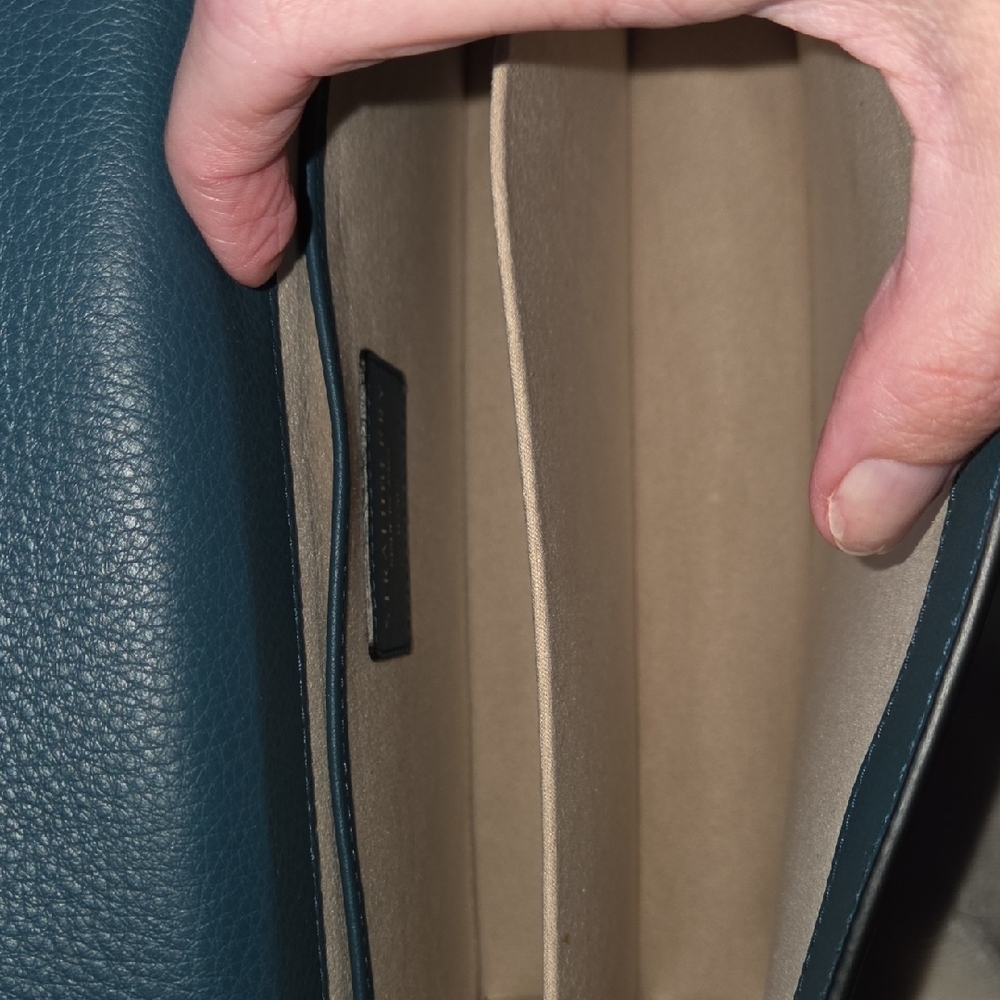 Strathberry Teal Leather Shoulder Bag - Picture 10 of 13